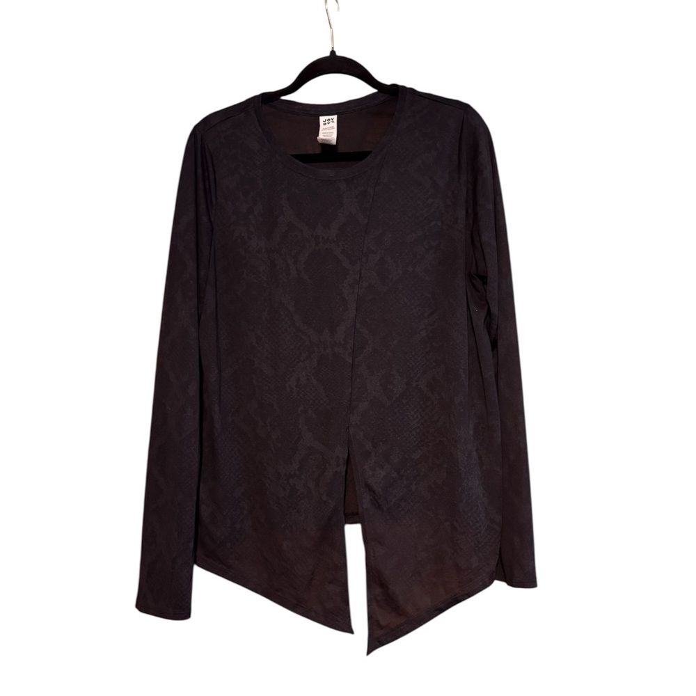NWOT Snake Skin Open Front Tie Shirt